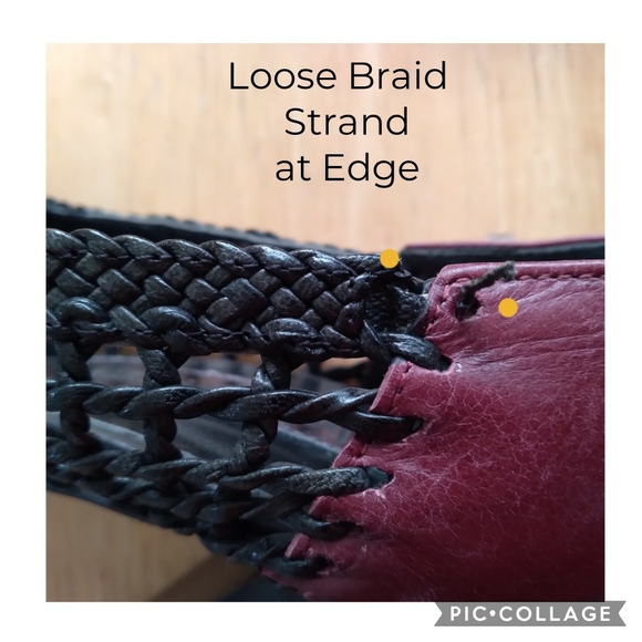 Chelsea Paris DESIGNER LEATHER Red/Black Heels 38 - Picture 9 of 13